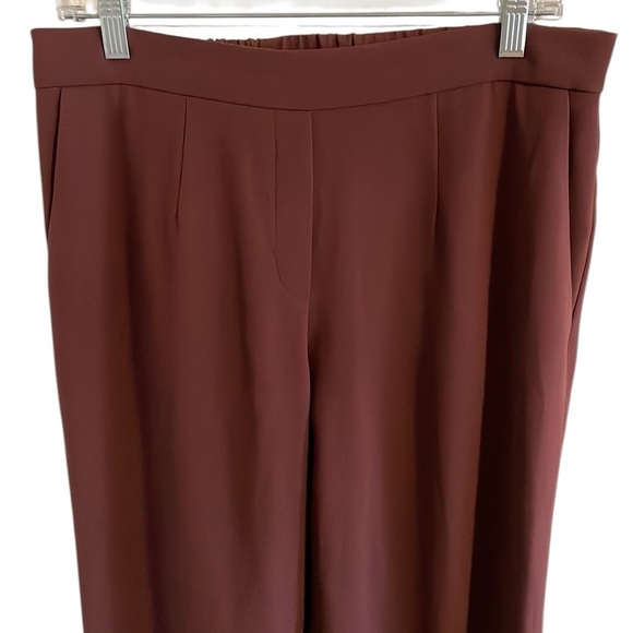 Babaton Aritzia Cropped Conan Pants Women’s Size 10 High Rise Pull On‎ Brown - Picture 3 of 9
